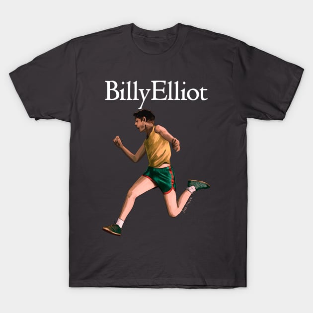 Billy Elliot illustration by Axel Rosito for Burro Tees T-Shirt by burrotees